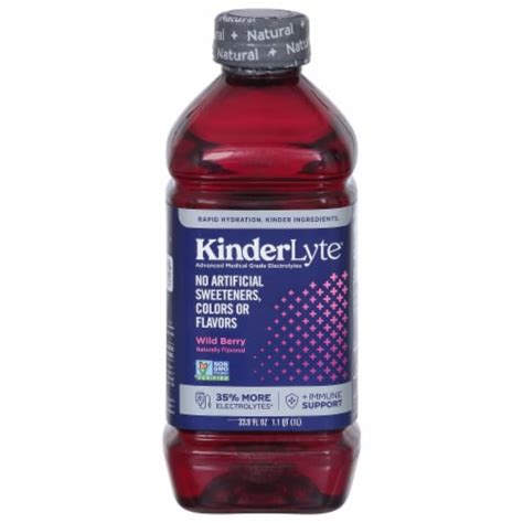 Kinderlyte® Advanced Natural Wild Berry Electrolyte Solution Drink 33