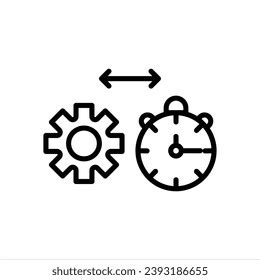 Time Management Icon White Background Vector Stock Vector (Royalty Free) 2393186655 | Shutterstock