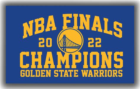 Golden State Warriors Basketball Team Champions 2022 Flag 90x150cm