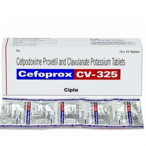 Cefoprox CV 325 Cefpodoxime Proxeril And Potassium Clavulanate Tablet