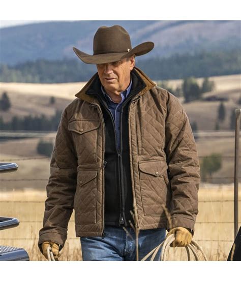 John Dutton Cowboy Kevin Costner Yellowstone Jacket