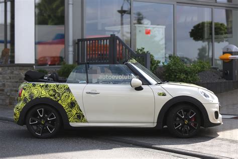 2016 MINI Cooper S Convertible Spied With The Top Down Nearly