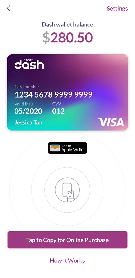 Dash Visa Virtual Card | All-in-one Mobile Wallet | Singtel Dash