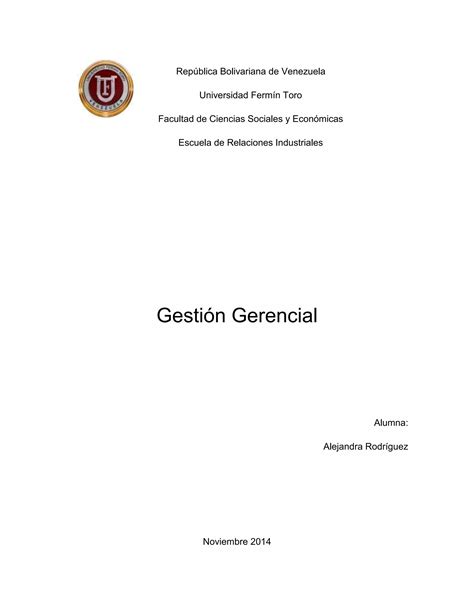 Gestion Gerencial Pdf