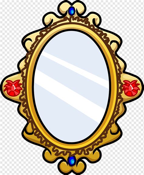 Oval Mirror Cartoon