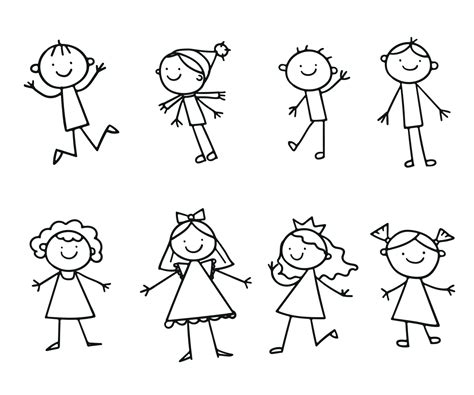 Cute Stick Figure Drawings