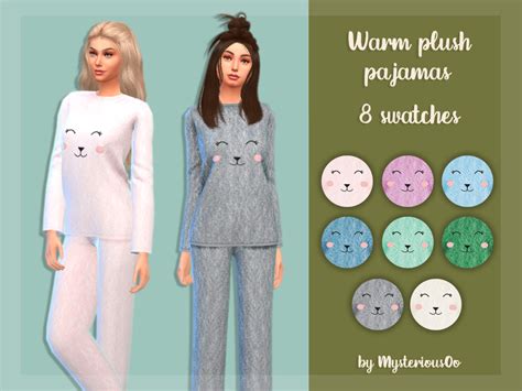 MysteriousOo's Warm plush pajamas | Sims 4 cc kids clothing, Sims 4 ...