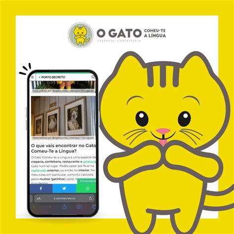 O Nosso Gatinho Apareceu No Porto Secreto O Gato Comeu Te A Língua Creparia Confeitaria