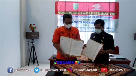 Mudahkan Pengiriman Dokumen Disdukcapil Kebumen Jalin Kerja Sama