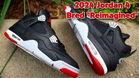 Leather Upper Jordan 4 Bred Reimagined YouTube