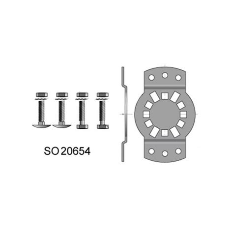 Support moteur Somfy CSI Ø50mm Ø60mm entraxe 40 à 45 mm