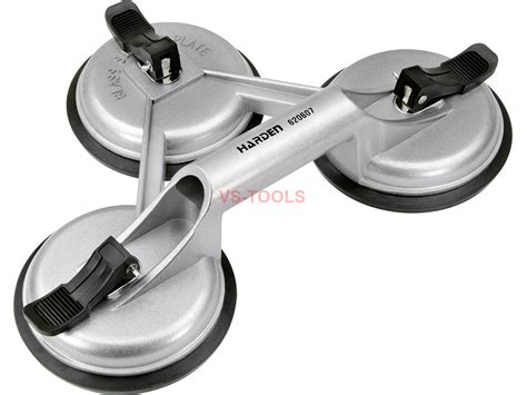 Heavy Duty Aluminum 3 Suction Cup Glass Handle Lifter Puller