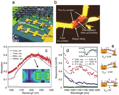 Au Resonant Nanowire Bilayer Mos 2 Plasmonic Photodetector A