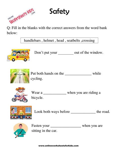 Internet Safety Worksheet Kindergarten