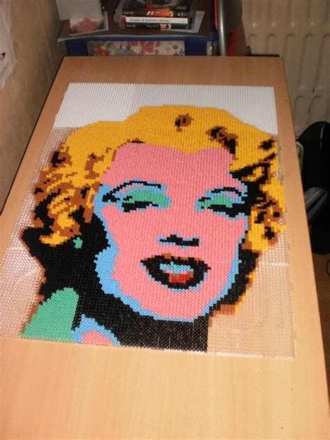 Marilyn Monroe Warhol Hama Perler By Creations Differente Skyrock