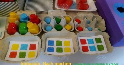 Eierkarton nach Farben zuordnen Spiele für kinder Projekt farben