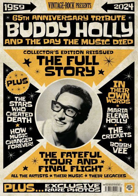 Vintage Rock Presents 65th Anniversary Tribute Buddy Holly And The Day The Music Died Reissued