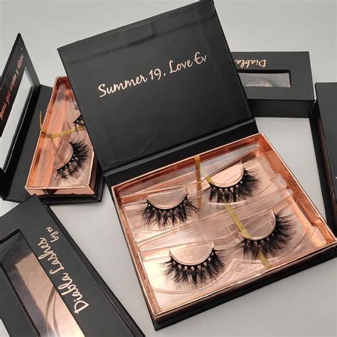 Custom Order Lash Boxes With Luxury Mink Lashes Lashes Eyelash Case