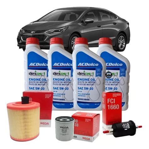 Kit Troca De Leo W Acdelco Dexos Gen Cruze V