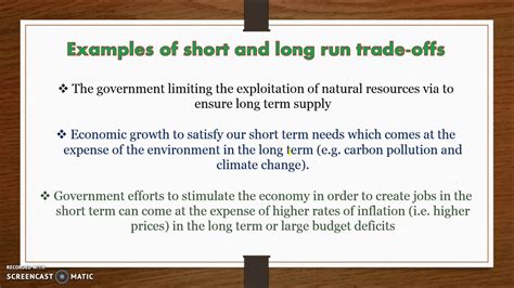 Short And Long Term Trade Offs And Cost Benefit Analysis Youtube