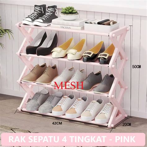 Jual Rak Sepatu Susun Tempat Penyimpanan Sepatu Sandal Rak