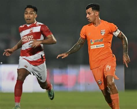 Hasil Babak Pertama Madura United Vs Borneo Fc Meski Mendominasi