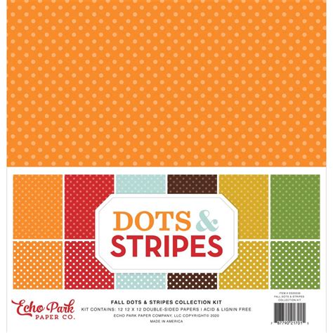 Echo Park Collection Pack 12×12 Ds20036 Dots And Stripes Fall Echo