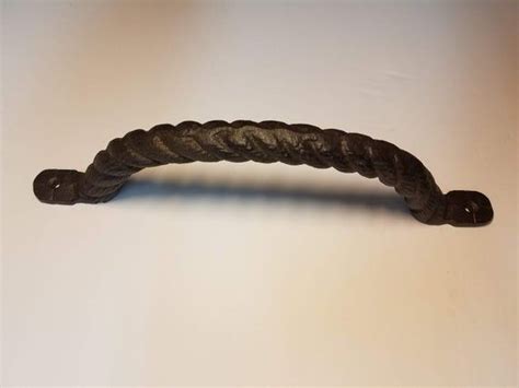 12 Cast Iron Rope Style Barn Door Gate Handle Etsy Gate Handles