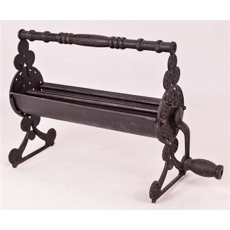 Sold Price Vintage Cast Iron Paper Log Roller October 6 0121 900