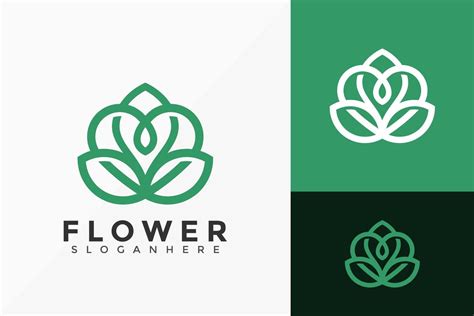 Lotus Flower Logo Design Minimalist Logos Designs Vector Illustration Template 4779599 Vector