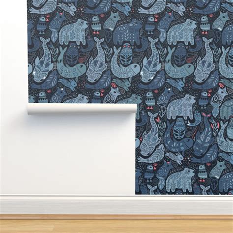 Arctic Animals Wallpaper Arctic Animals Polar Bear by - Etsy