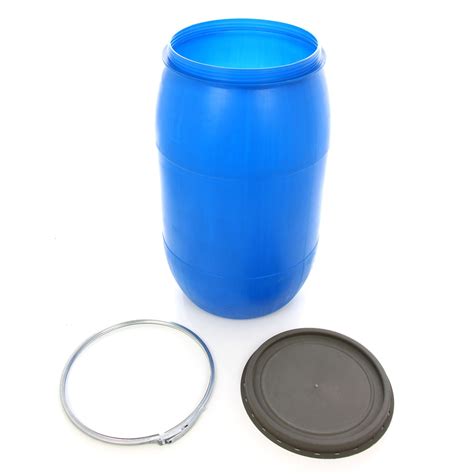 Dedeman Butoi Plastic Napochim Cu Capac 120 Litri Albastru D 45 Cm