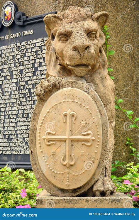 University of Santo Tomas Lion Animal Statue in Manila, Philippines ...