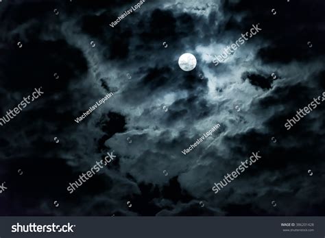 Night Sky Full Moon Concept Horror Stock Photo (Edit Now) 386201428