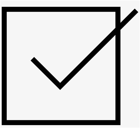 Black Check Mark In Box