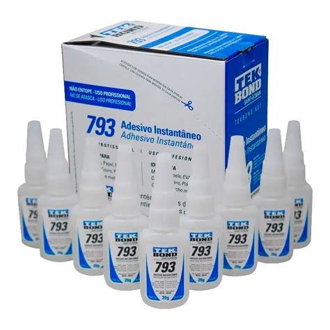 Adesivo Instantâneo 793 20g Caixa C 10 TEKBOND Hayamax