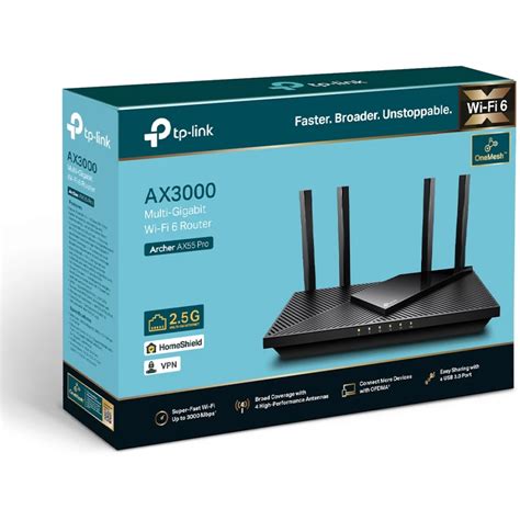 Tp Link Archer Ax55 Pro Ax3000 Multi Gigabit Wi Fi 6 Router With 25g