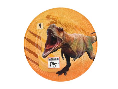 Talerzyki Urodzinowe T Rex 23 Cm 8 Szt Dobra Cena Sklep Online