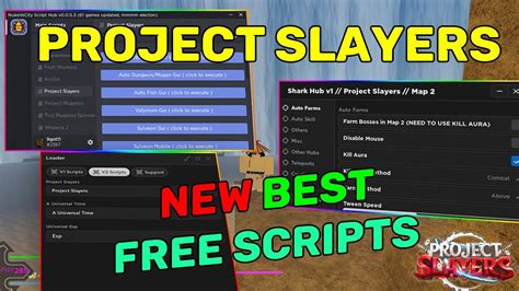 Project Slayers New Best Free Scripts Hacks Shark Hub [ Op Killaura Full Godmode Other Guis