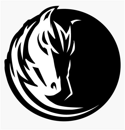 Dallas Mavericks Logo Black And White - Dallas Mavericks Wallpaper 2019, HD Png Download ...