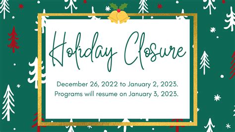 Harmony Place Holiday Closure 2022 Harmony Place