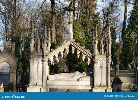 Lychakiv Cemetery In Ukraine Editorial Stock Photo Image Of Lviv