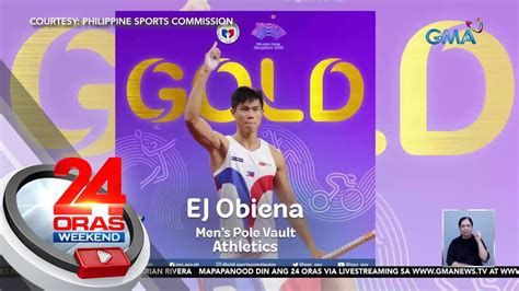 Pinoy Pole Vaulter Ej Obiena Nakamit Ang Unang Gold Medal Ng Pilipinas