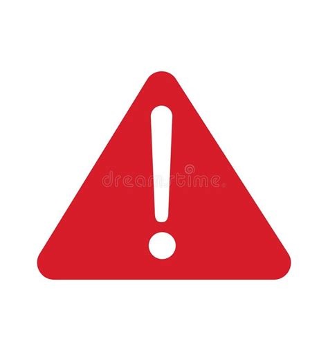 Warning Sign Red Warning Sign Icon Vector Illustration Triangle Stock Vector Illustration Of