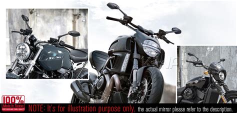 All Products Medusa Black Mirrors Compatible With Harley Davidson