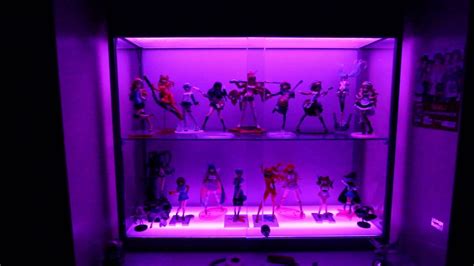 Anime Figure Display Cabinet With Rgb Led Tape Youtube