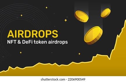 Airdrop Nft Token Cryptocurrencies Price All Stock Vector Royalty Free