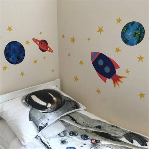 Space Wall Sticker Set Nursery Wall Stickers Personalised Wall