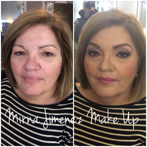 Antes y después Maquillaje para piel madura Maquillaje para pieles