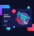 Live Music Neon Sign Live Music Design Royalty Free Vector